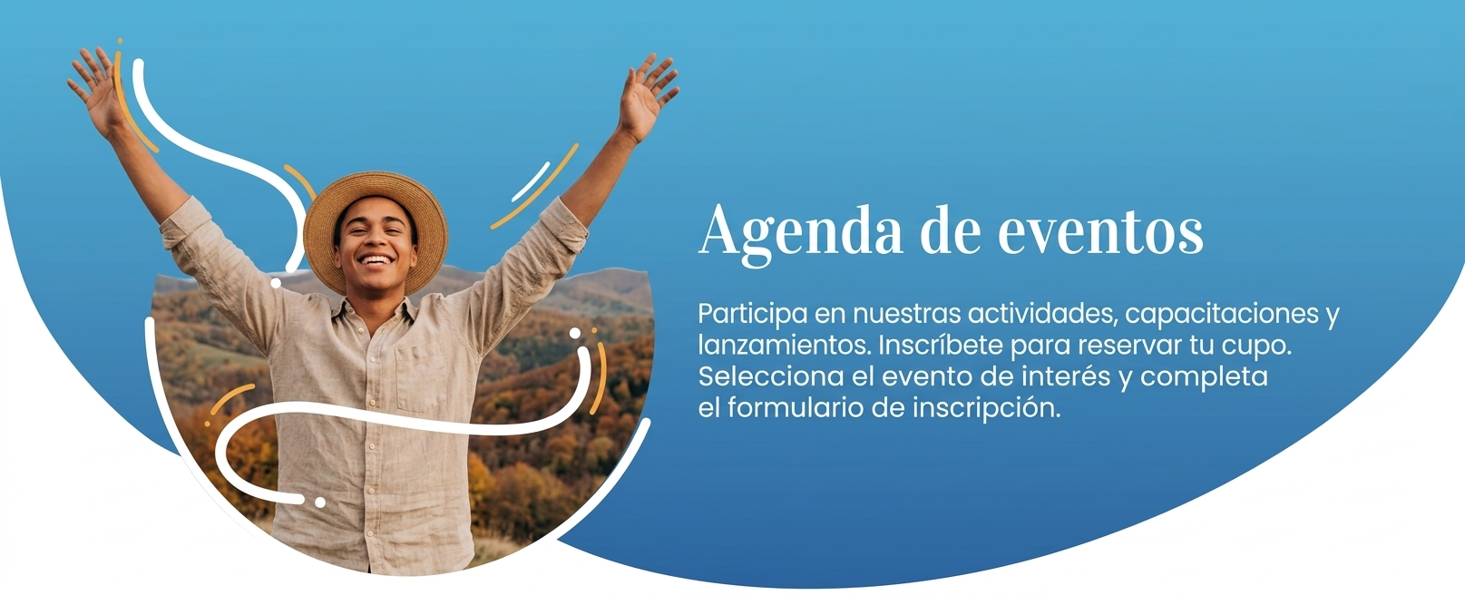 banner agenda de evento org